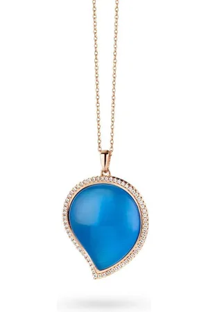 Velini Jewels P6451AQ -Hanger+Ketting -925 Zilver -Gekleurde Cubic Zirkonia