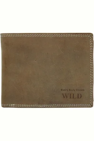 Fana Bags Wild Portemonnee Leer - /Olive - Heren Portemonnee - Billfold - Echt Leer - Leather wallets - Cadeau