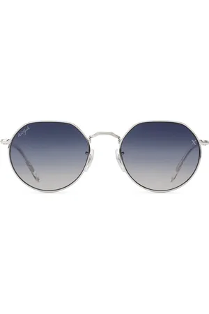 art&jack Zonnebril Unisex Zilverkleurig | Blauw ZO-0230D X-collection