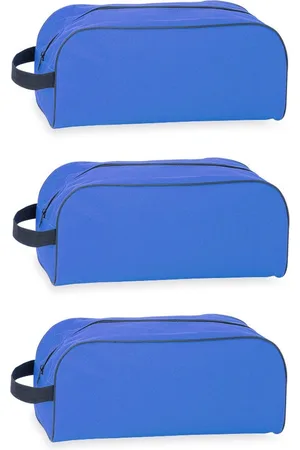 Merkloos Schoenentas/reistas - 3x stuks - - 8 liter - 35 x 16 x 15 cm - Reis opbergtas voor een paar schoenen - polyester