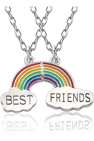 Kasey Vriendschapsketting - bff ketting - 2 stuks - Regenboog