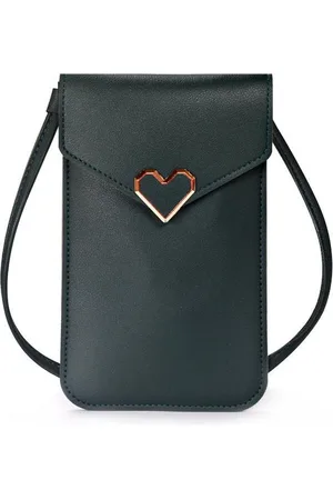 Amodi Mobiele Telefoon Tasje Vrouw Meisje - Crossbodytas - Telefoontasje - Hart sluiting - - 20 x12 x 0.50 (H x B x D)