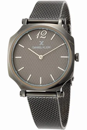 Daniel Klein DK.1.12518-4 - Horloge - Analoog - Dames - Vrouwen - Milanese band - Grijs - Gun