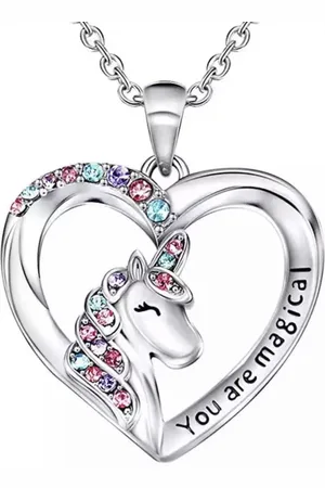 Akyol Unicorn ketting – fantasie – ketting voor meiden – unicorn – eenhoorn – cadeau – gift - unicorn ketting - geluksketting - ketting voor meisjes - unicorn cadeau - meisjes - verjaardag - eenhoorn