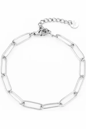 MICHELLE Schakel armband dames - - Schakelarmband - 16 + 3 cm - Stainless Steel armband dames - Zilveren armband - - Dames - Bracelet - Kerst - Kerst sieraden - Cadeau - Sinterklaas - Valentijn - Moederdag