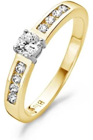 Blush Ring 1125BZI - Geel en Wit (14Krt.) met Zirconia