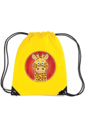 Bellatio Decorations Giraffe rijgkoord rugtas / gymtas - - 11 liter - voor kinderen