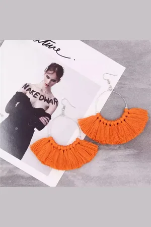Akyol Waaier oorbellen - - bohemian -Cadeau -oorbellen - leuke oorbellen-Sieraad- ibiza oorbellen - oorbel neon oorbel voor meisje - festival - foute party - oorbellen voor dames - halloween - bohemian oorbellen - hallowee