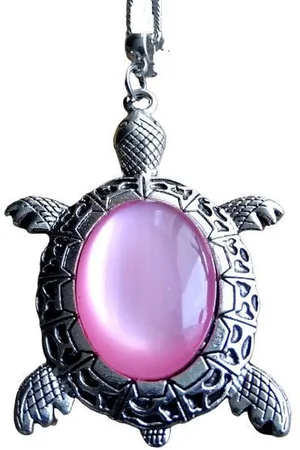 2 Love It Schildpad Pink - Ketting - 46 cm lang