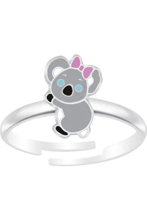 JYC Joy|S - Zilveren koala ring - verstelbaar - voor kinderen