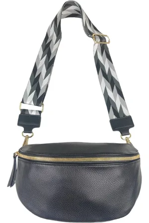 Flora & CO Qischa® - Crossbody heuptas bumbag - fashion riem - soft - zwart
