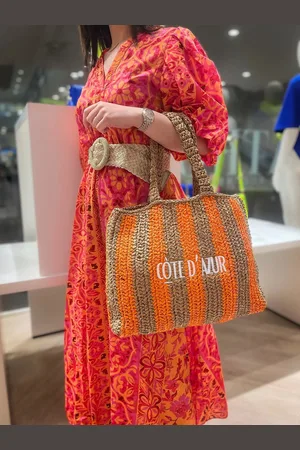 Olivia & Kate Strandtas- shopper- - gemaakt papyrusplant