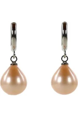 ZHEN ZHU Zoetwater parel oorbellen Zente - oorringen - echte parels - edelstaal - zilver - zalm - sieraden zakje - cadeau voor haar - kerst cadeau - Moederdag cadeau