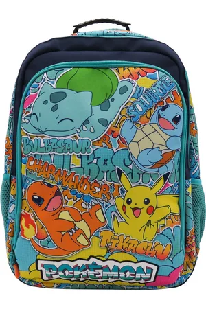 Pokemon Rugzak - 3 vakken - Premium Quality - 43cm - Pikachu - Squirtle - Charmander - Bulbasaur