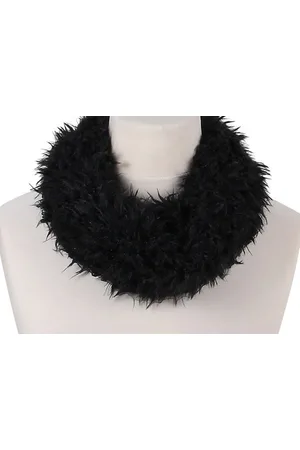 Merkloos Col sjaal - - volwassenen - 18 x 38 cm - zacht polyester - colsjaal - ronde fleece sjaal - winteraccessoires