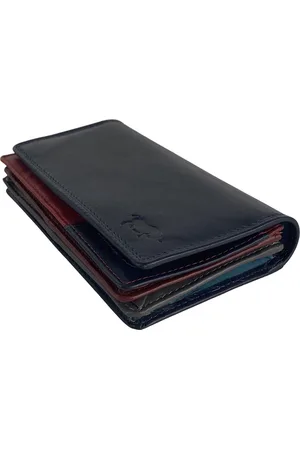 ARRIGO BELLO Portemonnee Dames • Portefeuille Dames • 5 kleuren Leer •