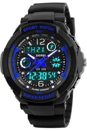 Lazy Cat Kinderhorloge – Analoog Digitaal – Chronograaf – Shockproof – Blauw