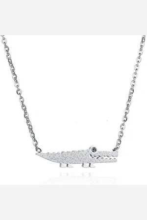 Cilla Jewels Dames ketting Edelstaal Alligator Zilverkleurig
