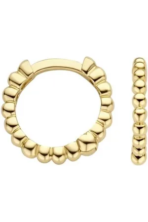 Blush 7263YGO oorringen dames 14 k goud geel bolletjes motief