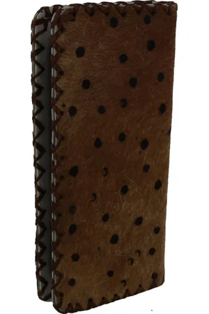 DIelay Portemonnee met - Echt Leer en Koeienhuid - Ritssluiting - 21x10 cm - Diverse Kleuren
