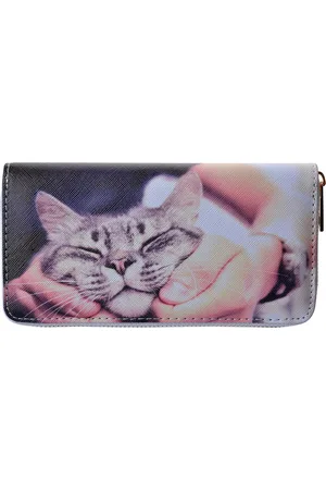 Clayre & Eef Portemonnee 19x10 cm Kunststof Kat