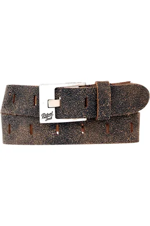 Petrol Industries Riem Jongens - Broekriem - Verstelbaar - Leer - Crack - 65 cm