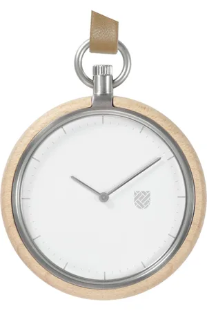 Auteur Watches Memento Sand - Esdoorn en Staal Zakhorloge 44mm