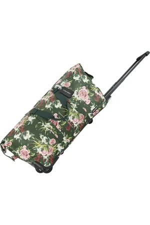NEW REBELS Weston Duffel Trolley – 58L – Waterafstotende Reistas met Wielen en Trekstang – Handbagage – Weekendtas – Unisex Flora