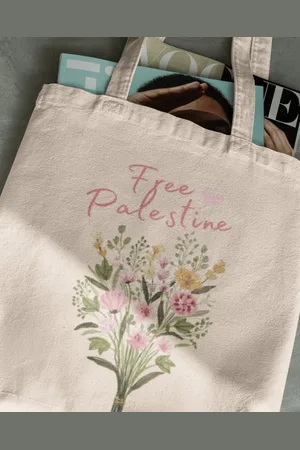 Merkloos ALZUNAIR - 40 x 35 cm - Free Palestine Bag - 