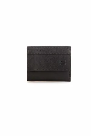 Spikes&Sparrow Leren RFID Portemonnee - Teton - Zwart