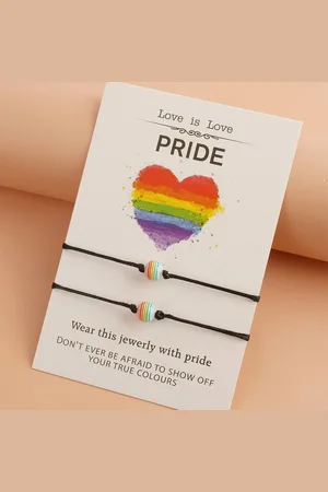 Bixorp Friends Vriendschapsarmbandjes voor 2 LGBTQ Pride - BFF ArmbandMeisjes - Best Friends Armband Vriendschap Cadeau voor Twee