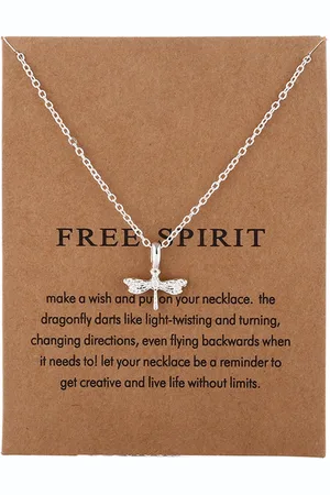 Bixorp Luck Zilveren Dames Ketting met Libelle - "Free Spirit" - 45/50cm - Cadeau voor Vrouw - Zilverkleurig