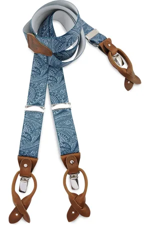 Sir Redman Bretels - bretels Paisley Sketch blauw