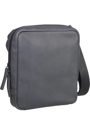 Leonhard Heyden Leren Schoudertas Den Haag Shoulder Bag Donkergrijs