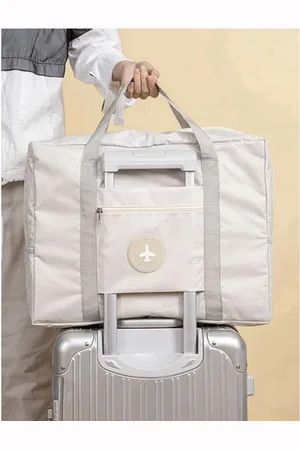 Merkloos Opvouwbare Reistas - Reistas - Opbergtas - Weekendtas - Reistas Voor Handbagage - Opvouwbare Reistassen Dames - Reistas Voor Op Koffer - Dames Tas - Damestas - Tas Voor Reizen - Sporttas
