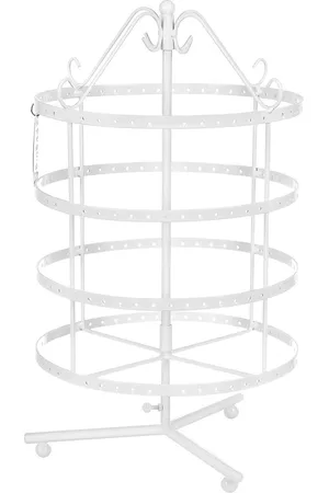 Merkloos Oorbellen rekje - SONGMICS Jewelry Stand White Earrings Holder Oorbellen rekje