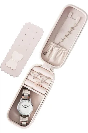 Merkloos SANQIANWAN PU Leather Small Jewellery Box Jewellery Box Women