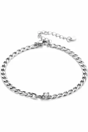 MICHELLE Armband - schakel - zirkoon - kleurig - stainless steel - verstelbaar - rvs - verkleurt niet