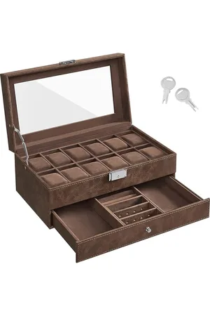 Merkloos Horlogekist - Horloge Box - Horlogedoos - Horlogekast - Watchwinder