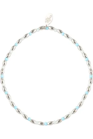 Yehwang Jewels by jenty armbandgekleurde lange kralen blauw stainless steel dames tieners zomen leuk hip