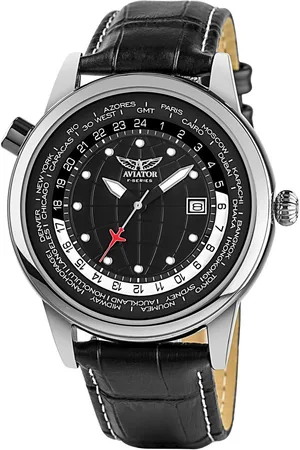 Aviator Heren Horloge F-Series AVW6975G354 - Zwart