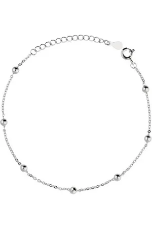 Zilver Armband Dames - Dames Armband - en Armband - Schakel ketting armband met kralen - Amona Jewelry