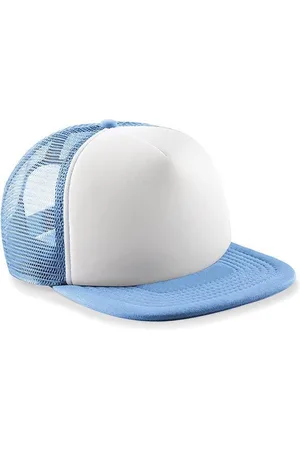 Beechfield Junior Vintage Snapback Trucker - - Sky Blue/White