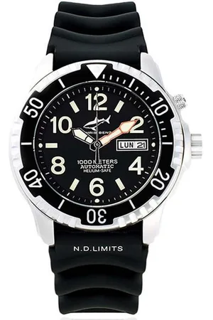 Chris Benz Dames, Heren, Unisexhorloge CB-1000A-S-KBS automatisch, duikershorloge