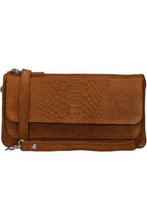 DSTRCT Kleine Crossbodytas / Schoudertas Dames - Leer - Portland Road - Roest Bruin