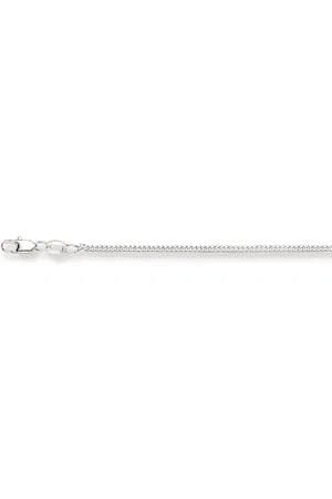 Glow Ketting - zilver - gourmet 1.7 mm - 45 cm