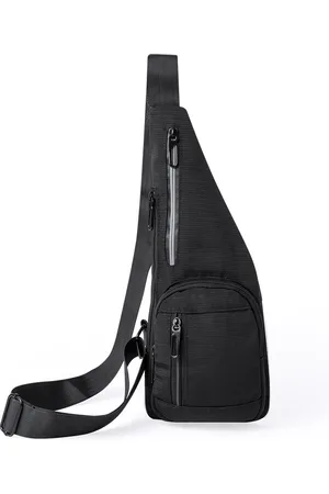 Merkloos Schoudertas - Crossbody tas dames - Schoudertassen - Festival tasje - 5 Vakken - Reflecterend - 16 x 36,5 cm - Polyester