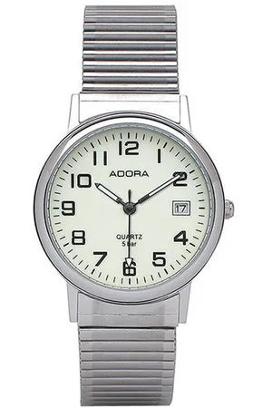 Adora Mooi horloge met neon wijzerplaat- rekband AB6141