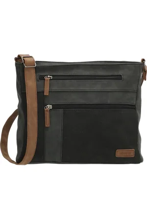 Beagles Brunete Crossbody Schoudertas met Handige Ritvakken
