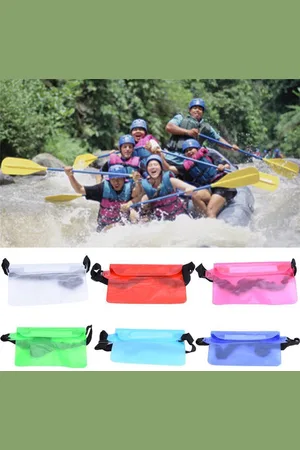 Merkloos Waterdichte Leuke Heuptas Doorzichtig 17X22cm - Waterproof - Kano - Vakantie - Regen - Op Reis - Reizen - Waterdicht